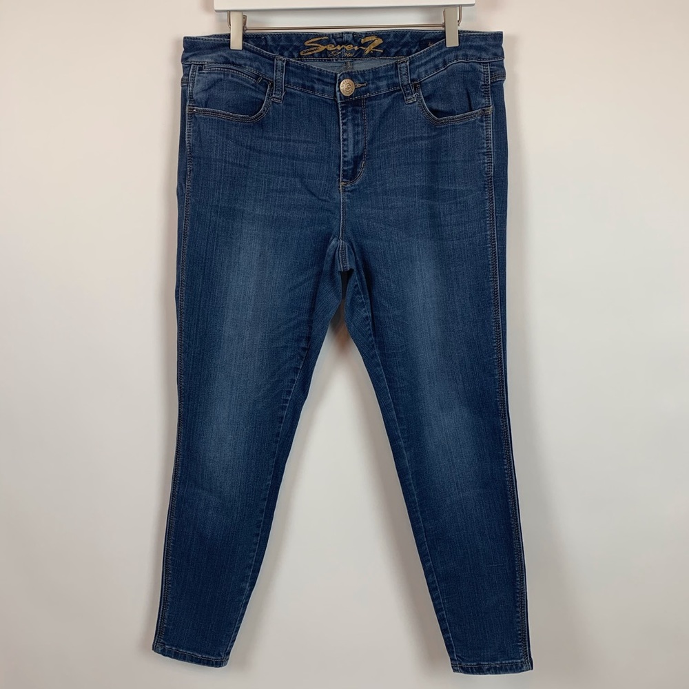 Seven7 Luxe Skinny Blue Jean Leggings Women’s 16